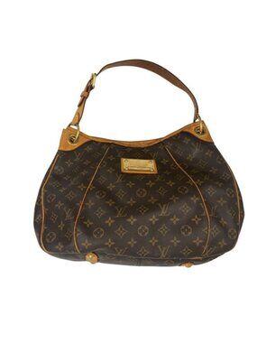 Louis Vuitton Shoulder Bag Monogram Galleria PM Brown Leather